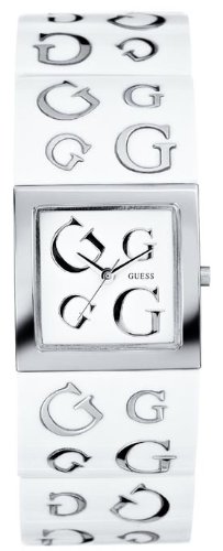 Guess Women's TIMELESS G W10102L2 White Resin Quartz Watch with White Dial