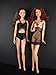 Underwear Bra and Panty Set in Black and Gold with Nightie Made to Fit the Barbie Doll