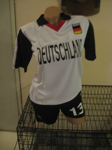 World Football Wilbers Karnaval 11000116 – Trikotset Deutschland Gr. 116