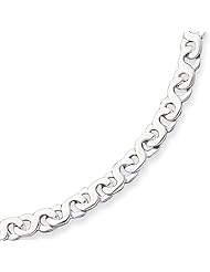 Sterling Silver 6.5mm Fancy Link Chain - 24 Inch