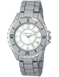Vernier Womens VNR11029 Round Aluminum-Look Fashion Watch
