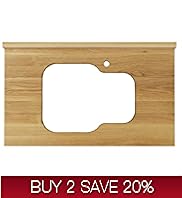 Oak Worktop with Sink Tap Cut Out