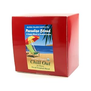 Aloha Island Coffee Company Chill Out, No Worry Decaf, 36-Count Organic Coffee Pods by Aloha Island Coffee Company