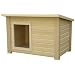 New Age Pet All Weather Insulated Dog House - Brown Rustic Lodge, Medium, for pets up to 50-Pound