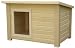 New Age Pet All Weather Insulated Dog House- Brown Rustic Lodge, XL, for pets up to 160-Pound
