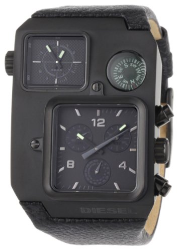 Diesel Men's DZ1318 Black Oversized SBA Multi-Analog Black Dial Watch