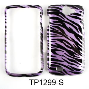CELL PHONE CASE COVER PURPLE ZEBRA