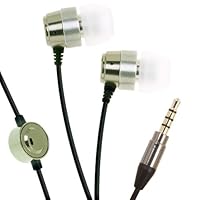 Platinum i-Series High Fidelity Stereo Earphones With Mic and on/off button  For iPhone, BlackBerry and MP3 with 3.5mm DC Jack