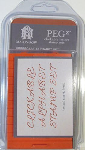 Upper Case Clickable Letters Stamp Set Brush Font 36 Pieces Mason Row