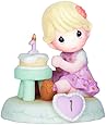 Precious Moments, Birthday Gifts, "Growing In Grace, Age 1", Bisque Porcelain Figurine, Blonde Girl, #142010