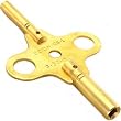 Double End Brass Clock Winding Key Clockmaker Tool Sz 5