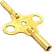 Double End Brass Clock Winding Key Clockmaker Tool Sz 5