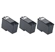 3-Pack (BLACK ONLY) Series 5 Hi-Yield Remanufactured Ink for M4640 M4646 Dell All-in-One 922 / 942 / 962 / 924 / 964 / 944 Printer