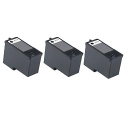 3-Pack (BLACK ONLY) Series 5 Hi-Yield Remanufactured Ink for M4640 M4646 Dell All-in-One 922 / 942 / 962 / 924 / 964 / 944 Printer