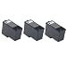 3-Pack (BLACK ONLY) Series 5 Hi-Yield Remanufactured Ink for M4640 M4646 Dell All-in-One 922 / 942 / 962 / 924 / 964 / 944 Printer