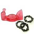 Doc Johnson Double Play Cock Ring Vibrating UR3 Waterproof Multispeed Pink Adult Sex Toy Kit