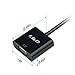 J&D Gold Plated Micro HDMI to VGA with Audio Adapter Cable Converter (Black, Adapter with Audio)