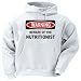 WARNING BEWARE OF THE NUTRITIONIST Adult Hooded Sweatshirt (Hoodie / Hoody) Various C...