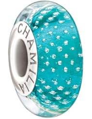 Authentic Chamilia Mystic Collection Sea Foam Murano Charm - 2116-0088