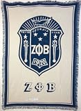 Zeta Phi Beta Sorority Greek THROW BLANKET Rug Afghan Gift