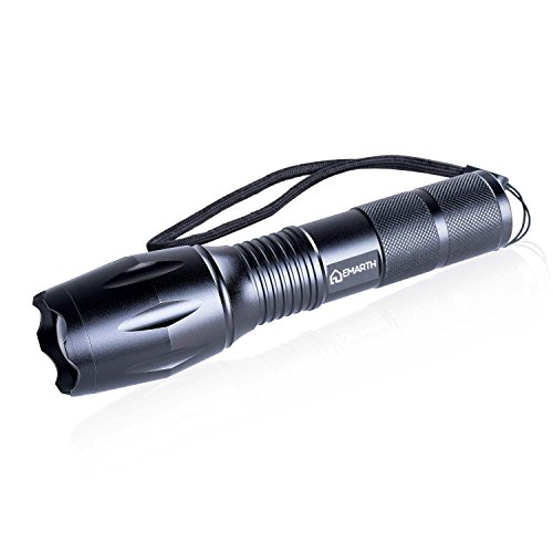 Emarth 800 Lumen Mini Handheld Flashlight, 5 Modes Zoomable Focus T6 LED Light Lamp, for Outdoor/ Indoor/ Camping/ Hiking/ Emergency (Batteries Not Included)