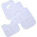 *Multibuy* Pack of 4 White Terry Towelling Popover Bibs