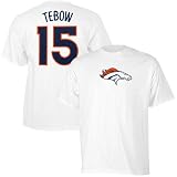 Reebok Tim Tebow Denver Broncos #15 Scrimmage Gear T-shirt - White (XX-Large)