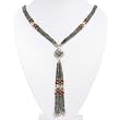 Handmade Handmade Jade Lariat & Silver Necklace