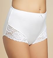 Cotton Rich Lace Trim Full Briefs