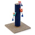 Scratch 'n' Play Small Cat Post With Stick On Mice Blue Fawn