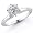 14K 1.00 Carat Round Cut Solitaire Diamond Engagement Ring (I-J ; I1-2) Size 5