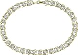 10k Yellow Gold 1 Carat Diamond Tennis Bracelet (J-K,I3), 7