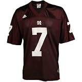 adidas Mississippi State Bulldogs #7 Maroon Replica Football Jersey
