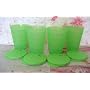 Tupperware Impressions 11oz Tumbler Green Set of 4