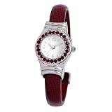 41y22G%2B47qL. SL160  Birthstone Womens January Garnet Bangle Watch #0701BG0001