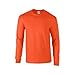Gildan Mens Plain Crew Neck Ultra Cotton Long Sleeve T-Shirt