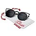 grinderPUNCH Womens Fashion Round Metal Cut Out Cat Eye Sunglasses
