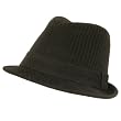 New Wool Corduroy Stingy Brim Fedora Trilby Hat Brown Large Extra Large