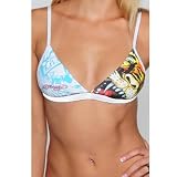 Ed Hardy White Flirt Bralette - Tiger