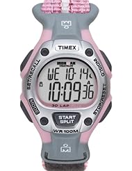 Timex Womens T5H471 Ironman Traditional 30-Lap Pink Fast Wrap Velcro Strap Watch
