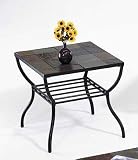 Stone Top End Table