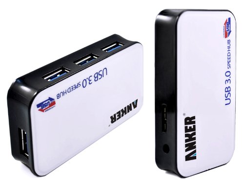 Anker™ Superspeed USB 3.0 HUB 4 port with Cable and Power Supply for Samsung/ Dell/ Gateway/ Sony/ Lenovo/ HP/ Compaq/ Acer/ Toshiba Laptop
