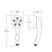 Speakman VS-3014-BN, Caspian 2.5 GPM Multi Function Anystream Hand Shower, Brushed Nickel, 3 Settings