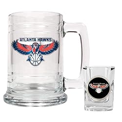 Atlanta Hawks NBA Boilermaker Set - Primary Logo by Great American Products