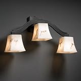 Justice Design FAL-8976-65-DBRZ Bend Three Light Wall Sconce (Style 2)
