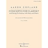 concerto for clarinet and string orchestra with harp and piano full score new edition