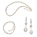 Multicolor Round/Oval Coin Cultured Freshwater Pearl Bracelet and Necklace with Earrings