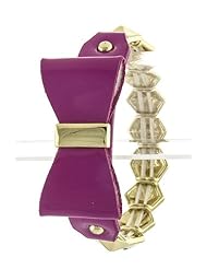 Jewelry: TRENDY FASHION JEWELRY BIG RIBBON BRACELET BY FASHION DESTINATION / (Purple) - Fashion Destination