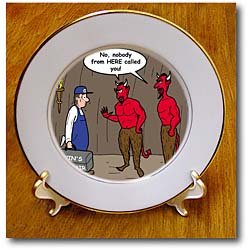 Air Conditioner Repair in Hell - 8 Inch Porcelain Plate