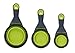 Dexas Popware for Pets Collapsible Klip Scoop, 3 in 1 Design Convenient Measuring Cup, Food Scooper and Bag Clip,1 Cup Capacity Pet Food Scoop, Versatile Food Measuring Cups Portion Control Gray/Green